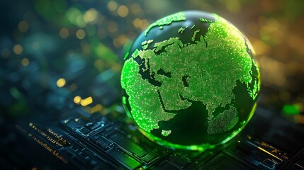 Global Progress: Futuristic Policy Visualization on Earth Globe