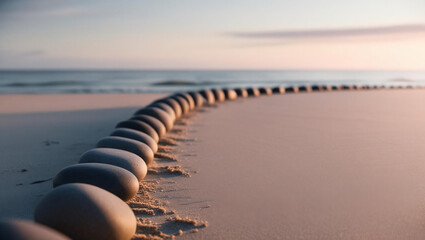 Fototapeta premium pebbles on the beach