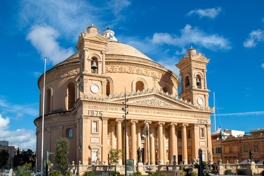 Mosta (Il-Mosta) Mosta Dome also Sanctuary Basilica of the Assumption of Our Lady (Santwarju Bażilika ta' Santa Marija) Northern Region (Reġjun Tramuntana) of Malta