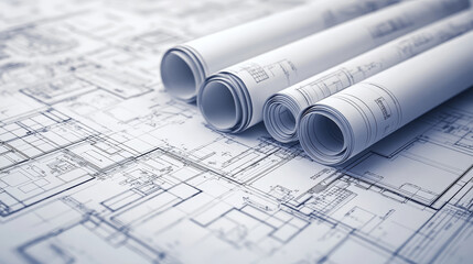 Architectural project. Architectural drawings. Plans of building. .