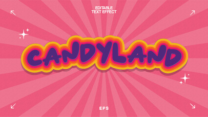 Candyland Editable Text Effect