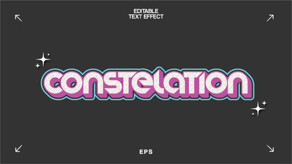 Constelation Editable Text Effect