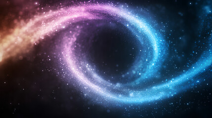 Abstract Blue and Purple Colored Rings