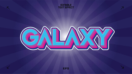Galaxy Editable Text Effect