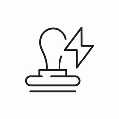 light energy icon sign vector