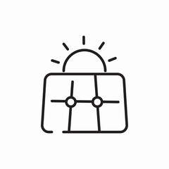 sun energy eco system icon sign vector