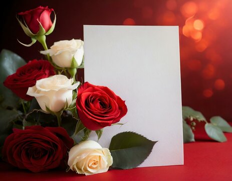 Kartka walentynkowa romantyczny list miłosny 