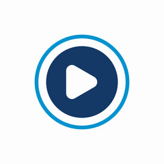 play button icon sign vector