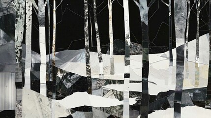 Winter Wonderland Snowy Landscape with Frozen Trees and Clear Blue Sky