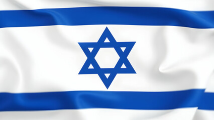 Closeup of the Israeli flag