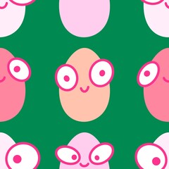 Easter seamless pattern with eggs for wallpaper and fabrics and textiles