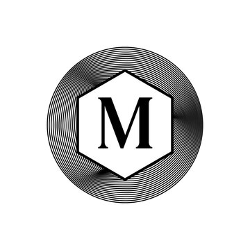Letter 'M' Lettermark Logo
