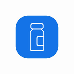 medicine bottle icon sign vector