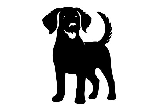 recommend clip art: Dog silhouette vector illustration art design. Dog head logo icon set