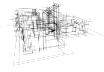 Obraz premium modern house architecture 