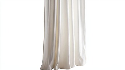 Elegant shower curtain with textured fabric, perfect for bathrooms