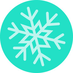 Minimalist Snowflake Graphic Design