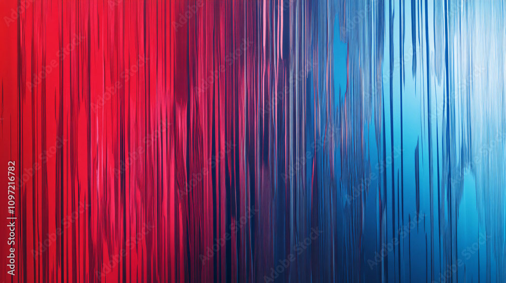 Fototapete Vibrant vertical lines seamlessly blend to create a dynamic abstract composition with a gradient effect
