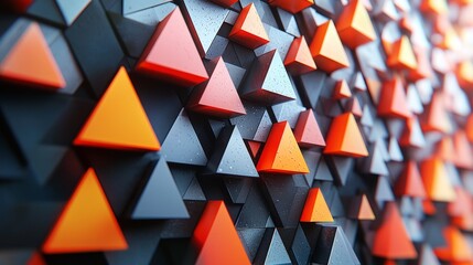 Dynamic geometric patterns abstract art 3d rendering creative space close-up view visual innovation