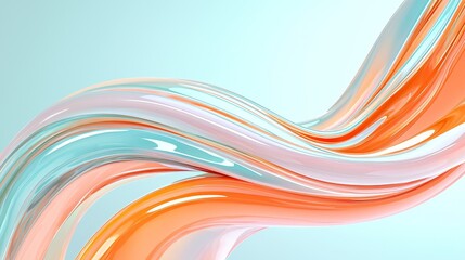 Dynamic fluid shapes abstract art digital creation modern design aesthetic visual concept for creative projects
