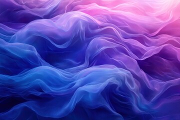 Obraz premium Soft, flowing fabric in shades of blue and purple, creating a serene atmosphere.