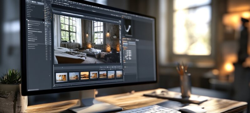 Photo Editing Software on a Modern Desktop Computer