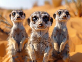 Three Curious Meerkat's