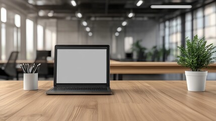 Laptop computer with Christmas theme mock up