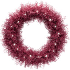 Christmas wreath 3d render PNG