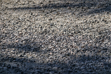 stones on a gravel road in Rio de Janeiro.