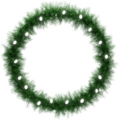 Christmas wreath 3d render PNG