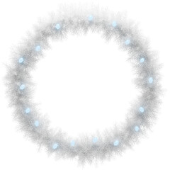 Christmas wreath 3d render PNG