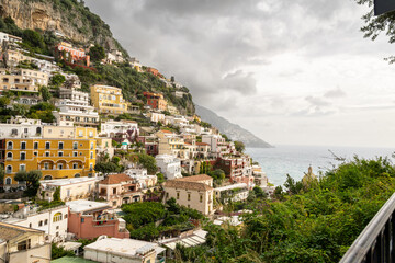 Positano, on the Gulf of Salerno in Italy.