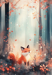 fox in the forest