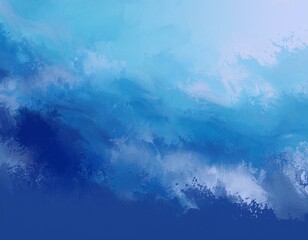 Obraz premium Gradient abstract background blue, sky, ice, ink, with copy space