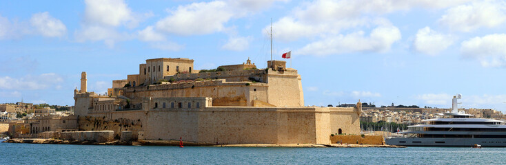 Fort St Angelo, Birgu (Maltese: Forti Sant'Anglu or Fortizza Sant'Anglu) is a bastioned fort in Birgu, Malta, located at the centre of the Grand Harbour.