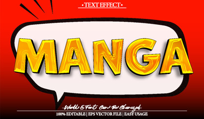 Manga Vector Text Effect Editable Alphabet Anime Japan Drawing Pop