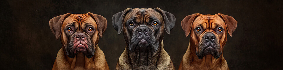 Obraz premium Majestic Canines: Big Dogs Standing Strong