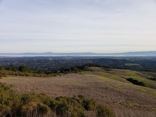 Naklejka premium Expansive Valley and Bay View