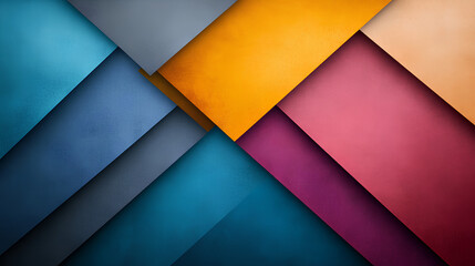 Abstract Geometric Shapes Composition