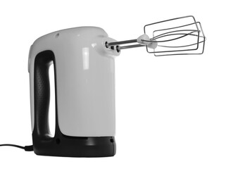 Electrical hand mixer isolated on white