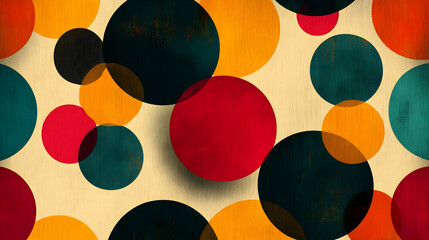 Abstract Background with Overlapping Circles