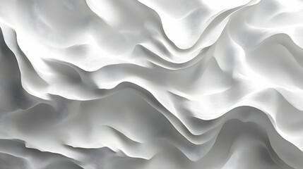 Fototapeta premium White Fabric Drape 3D Render