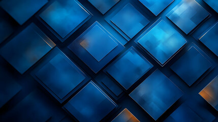 Fototapeta premium Abstract Blue Square Background Illustration