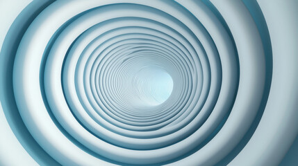 Data Flow Pipeline Integration Concept. A mesmerizing spiral pattern creates a sense of depth and movement, featuring soft blue tones that evoke tranquility and modern design.