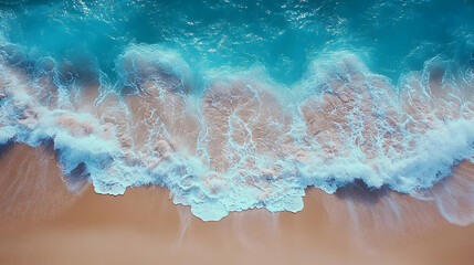 Ocean Wave Aerial View Background Image