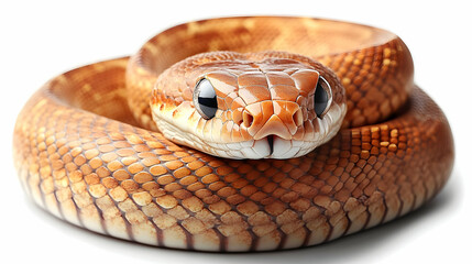 Obraz premium Close-up Realistic Image of a Brown Snake