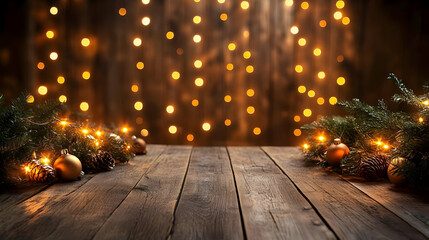 Rustic Winter Wonderland Background Image
