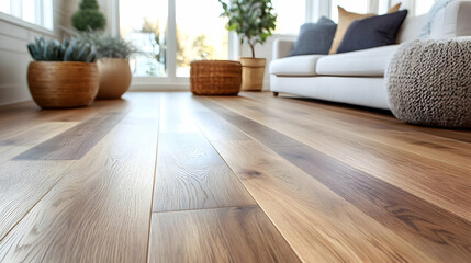 Warm Oak Wood Floor Background Image