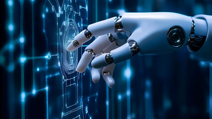 Touch of Humanity Blending With AI in Advanced Robotics Scene